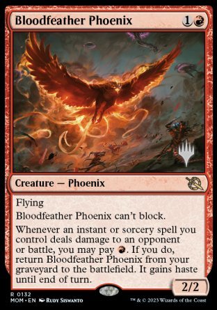 Bloodfeather Phoenix (Promo Pack) [March of the Machine Promos] | Tabernacle Games