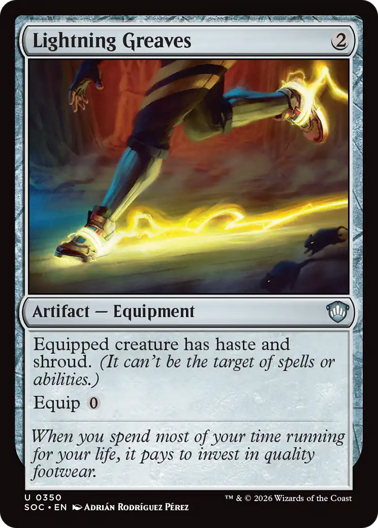 Lightning Greaves [Secrets of Strixhaven Commander] | Tabernacle Games