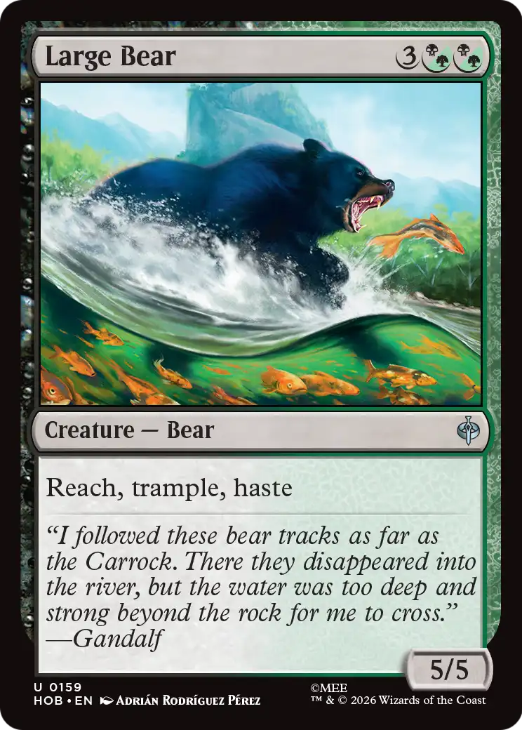 Large Bear [The Hobbit] | Tabernacle Games