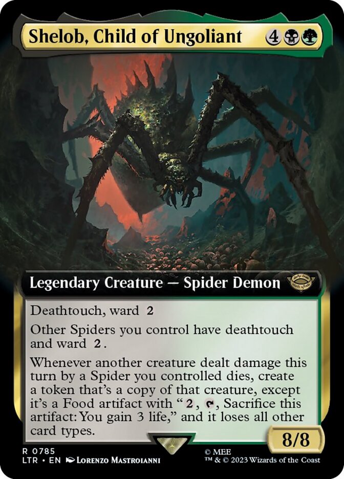 Shelob, Child of Ungoliant (Extended Art) (Surge Foil) [The Lord of the Rings: Tales of Middle-Earth] | Tabernacle Games
