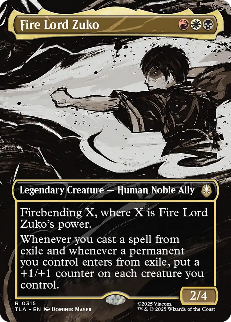 Fire Lord Zuko (Borderless) [Avatar: The Last Airbender] | Tabernacle Games