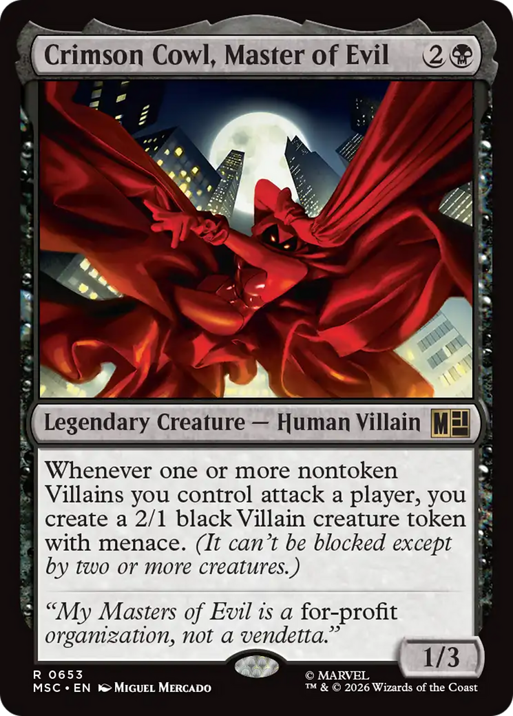 Crimson Cowl, Master of Evil [Marvel Super Heroes Commander] | Tabernacle Games