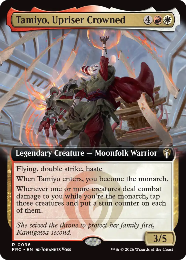 Tamiyo, Upriser Crowned (Extended Art) [Reality Fracture Commander] | Tabernacle Games