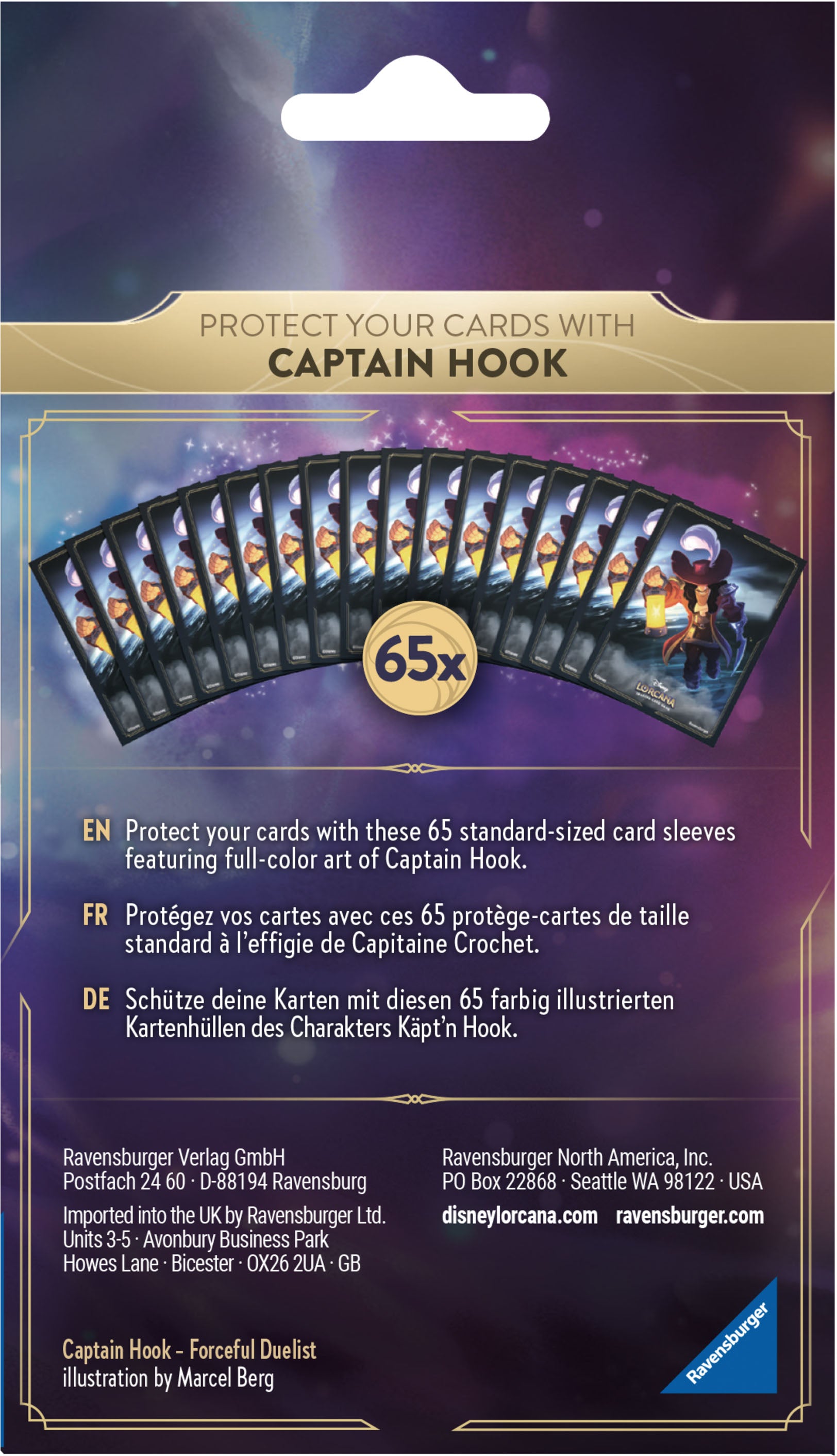 Card Sleeves (Captain Hook / 65-Pack) | Tabernacle Games
