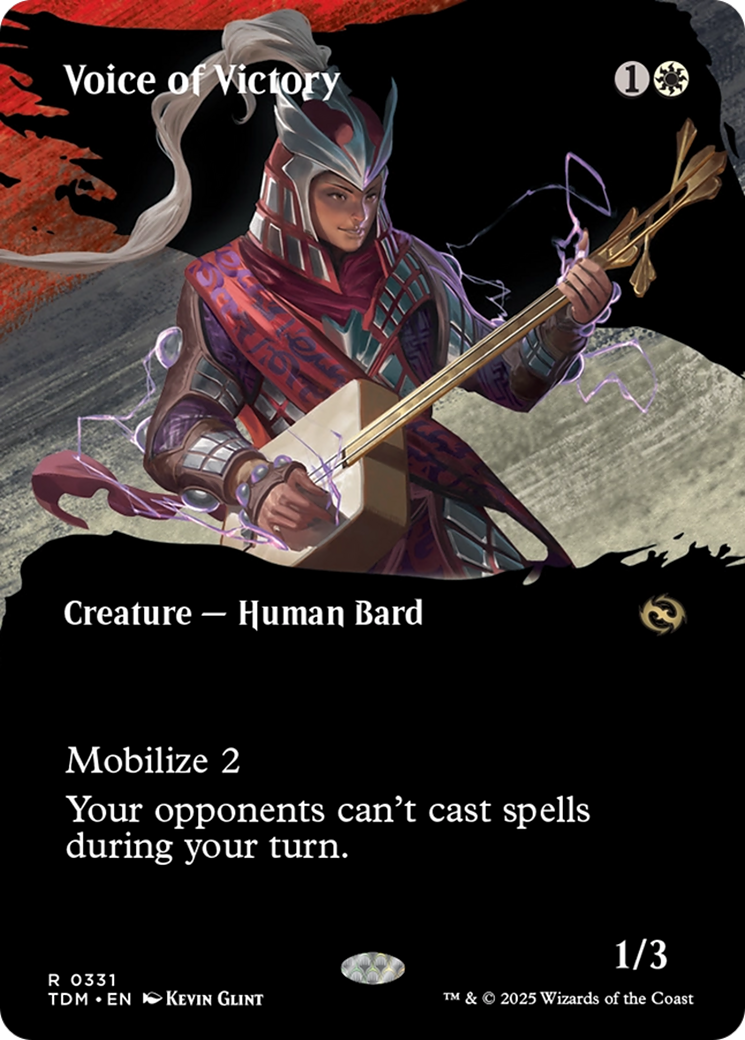 Voice of Victory (Borderless) [Tarkir: Dragonstorm] | Tabernacle Games