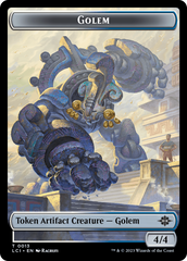 Map // Golem Double-Sided Token [The Lost Caverns of Ixalan Tokens] | Tabernacle Games