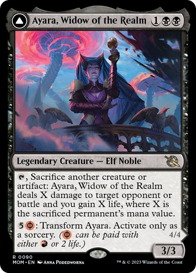 Ayara, Widow of the Realm // Ayara, Furnace Queen [March of the Machine] | Tabernacle Games