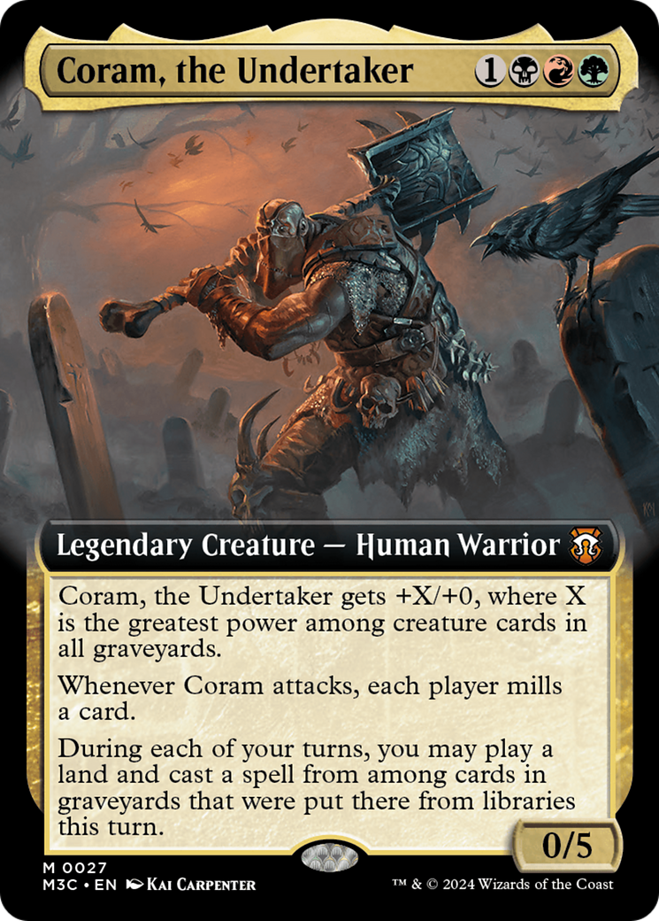 Coram, the Undertaker (Extended Art) [Modern Horizons 3 Commander] | Tabernacle Games