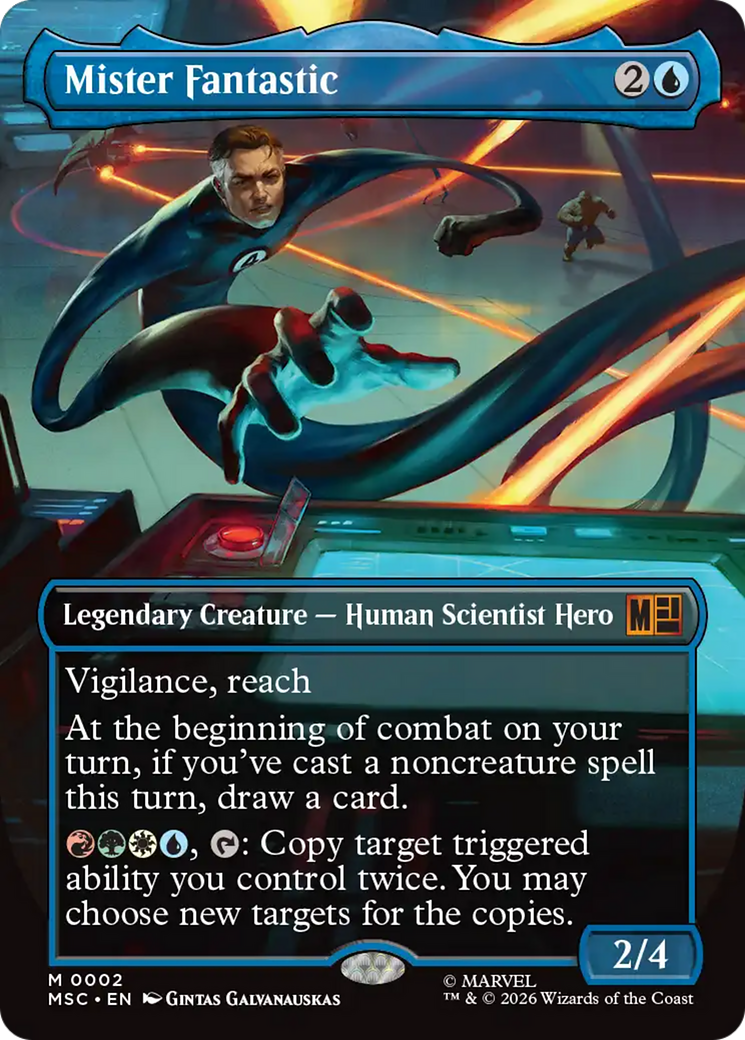 Mister Fantastic (Borderless) [Marvel Super Heroes Commander] | Tabernacle Games