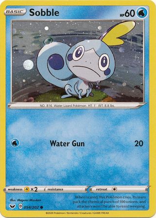 Sobble (054/202) (Cosmos Holo) [Sword & Shield: Base Set] | Tabernacle Games