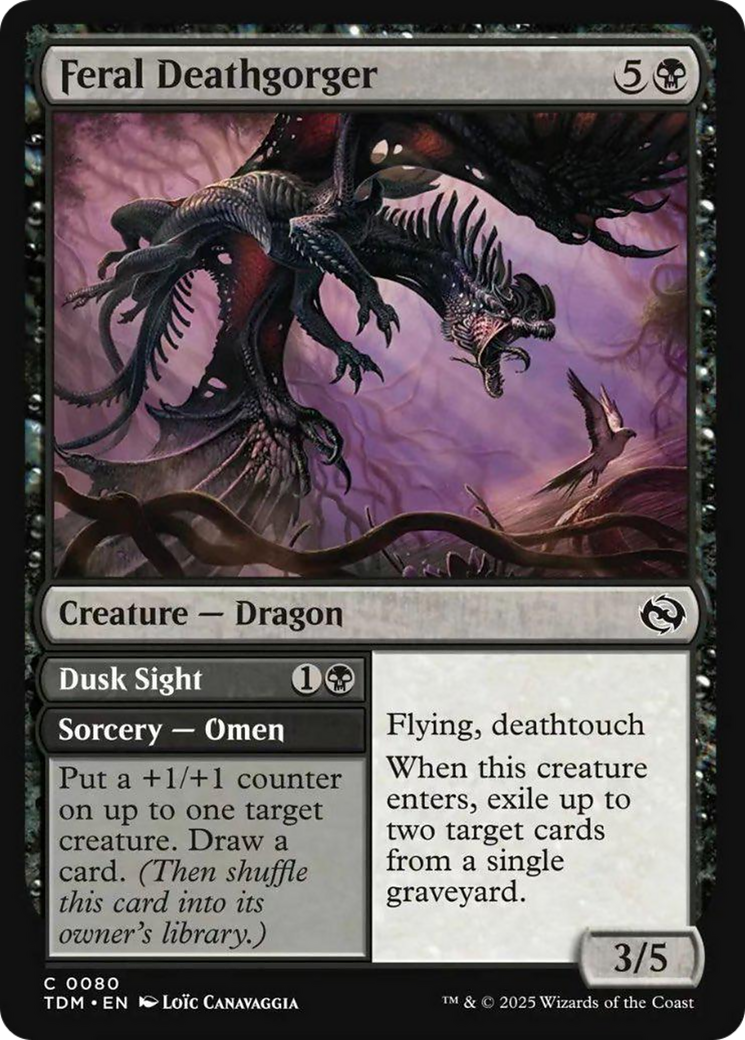 Feral Deathgorger (Showcase) [Tarkir: Dragonstorm] | Tabernacle Games