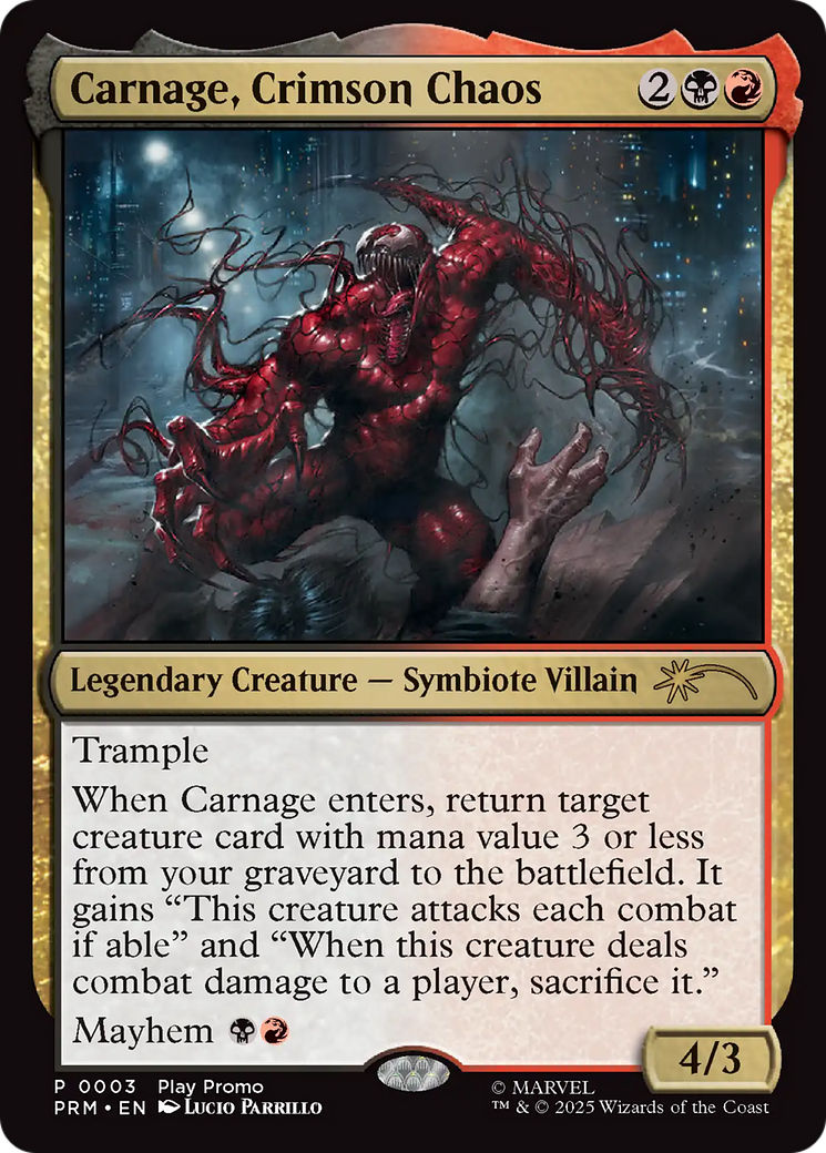 Carnage, Crimson Chaos [Wizards Play Network 2025] | Maze of Fitzroy