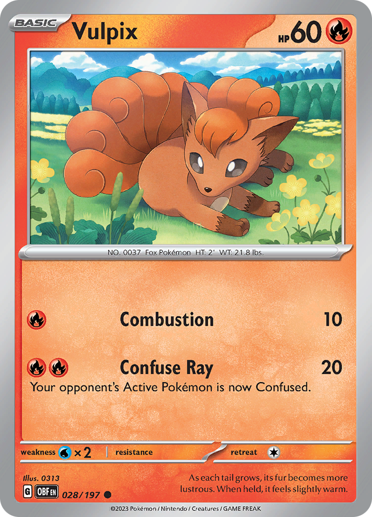 Vulpix (028/197) [Scarlet & Violet: Obsidian Flames] | Tabernacle Games