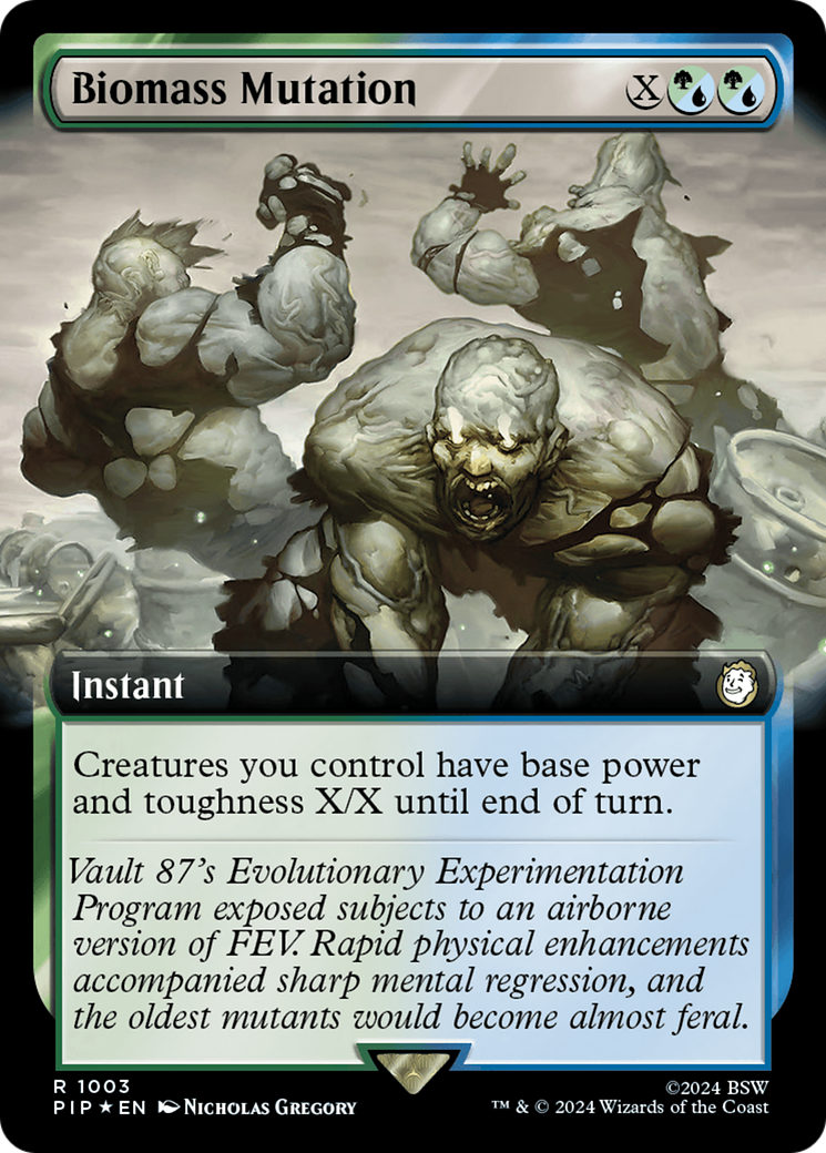Biomass Mutation (Extended Art) (Surge Foil) [Fallout] | Tabernacle Games