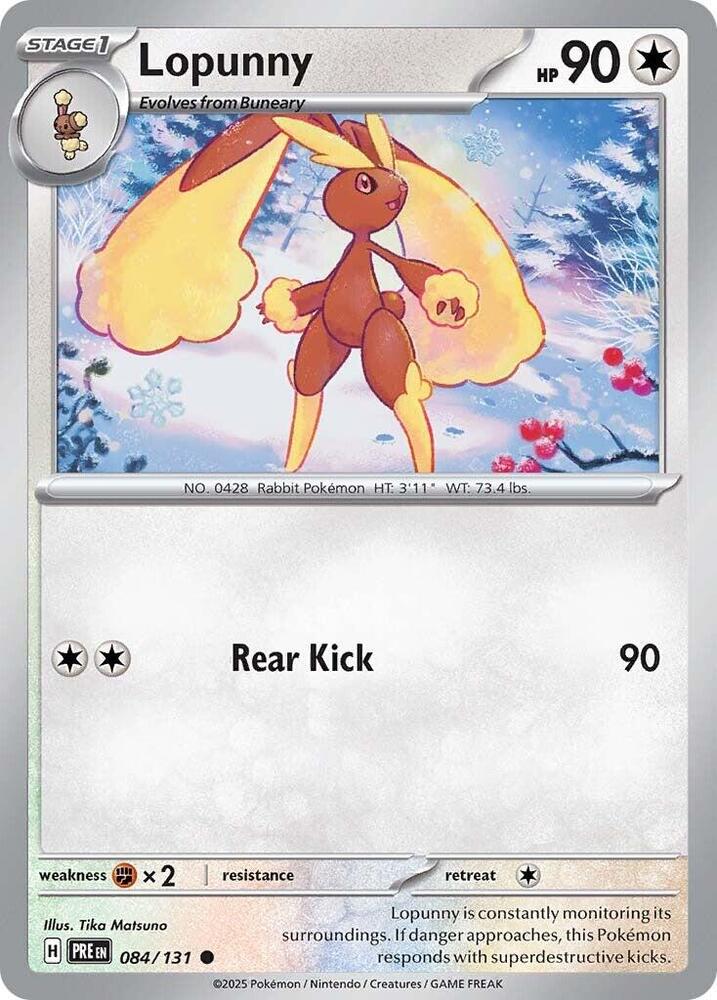 Lopunny (084/131) [Scarlet & Violet: Prismatic Evolutions] | Tabernacle Games