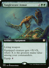 Tangleweave Armor (Extended Art) [Phyrexia: All Will Be One Commander] | Tabernacle Games