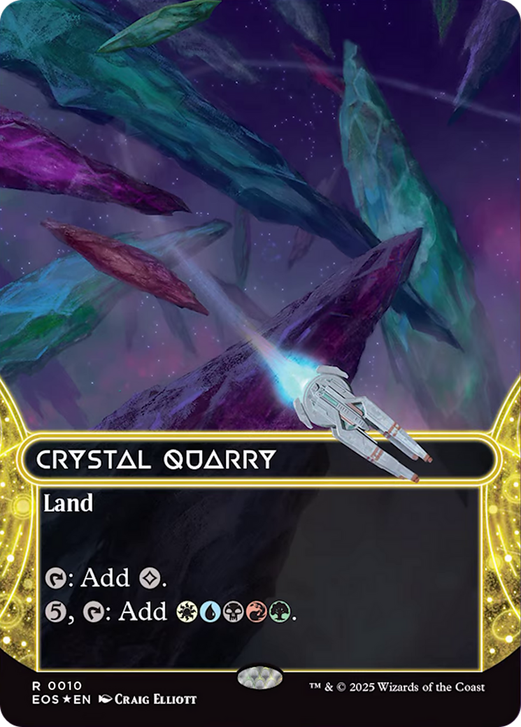 Crystal Quarry (0010) (Borderless) [Edge of Eternities: Stellar Sights] | Tabernacle Games