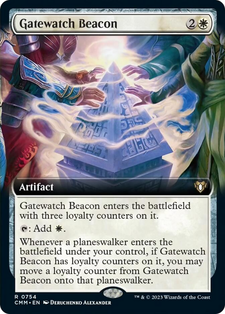 Gatewatch Beacon (Extended Art) [Commander Masters] | Tabernacle Games