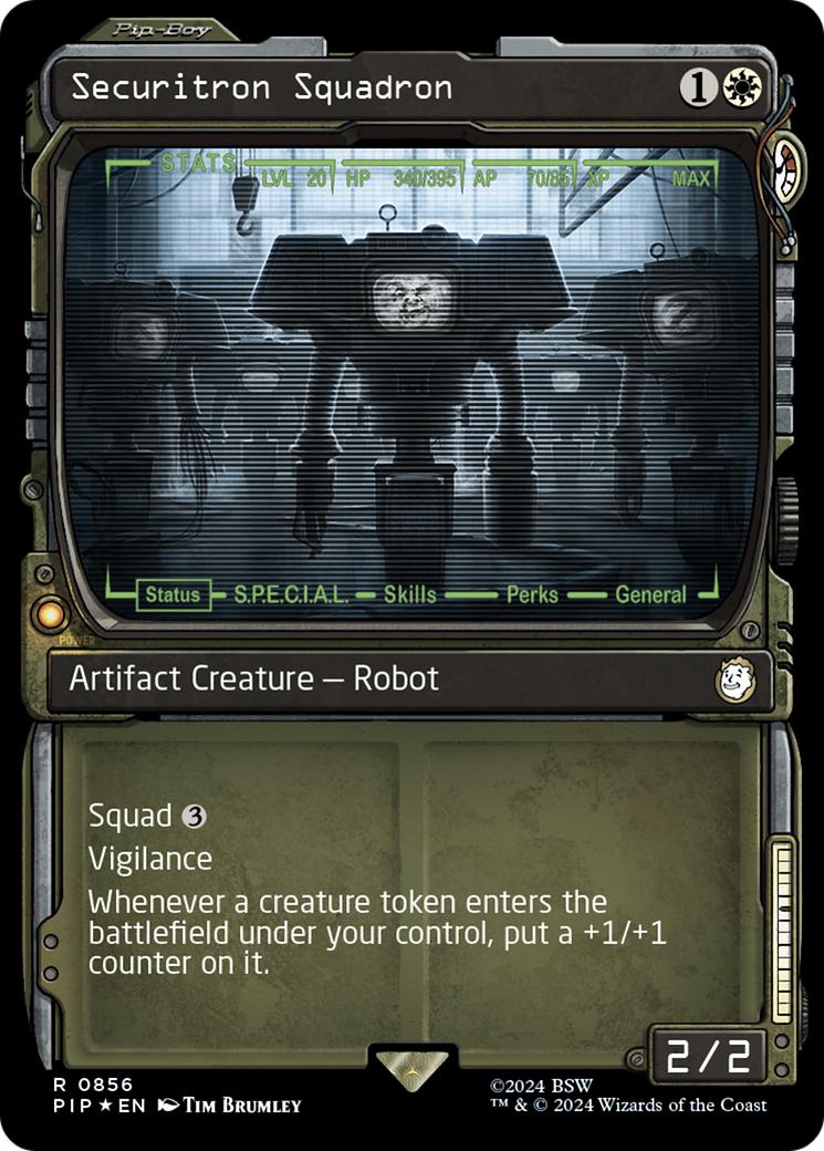 Securitron Squadron (Showcase) (Surge Foil) [Fallout] | Tabernacle Games