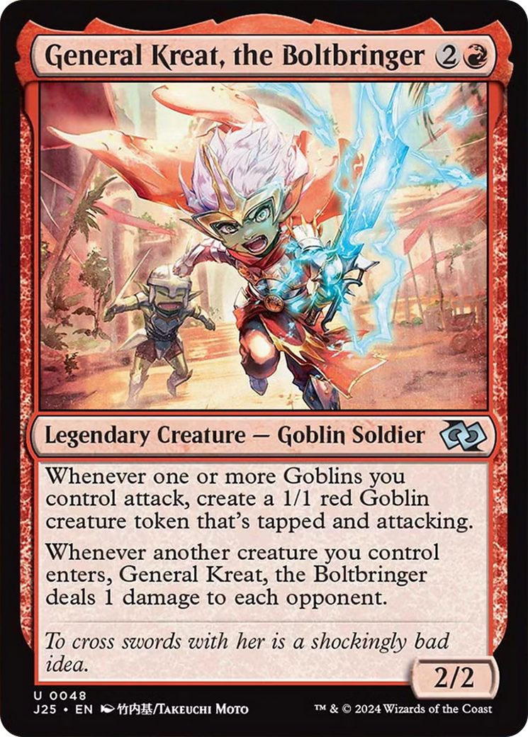 General Kreat, the Boltbringer (Anime) [Foundations Jumpstart] | Tabernacle Games