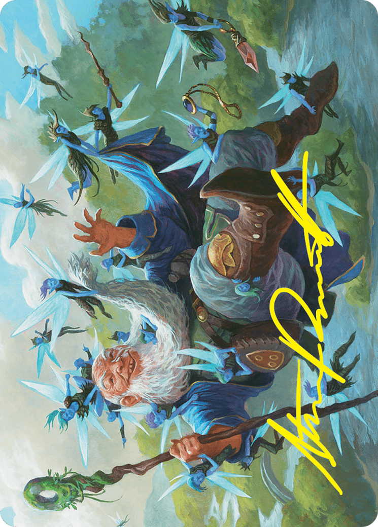 Mischievous Mystic Art Card (7/54) (Gold-Stamped Signature) [Foundations Art Series] | Tabernacle Games