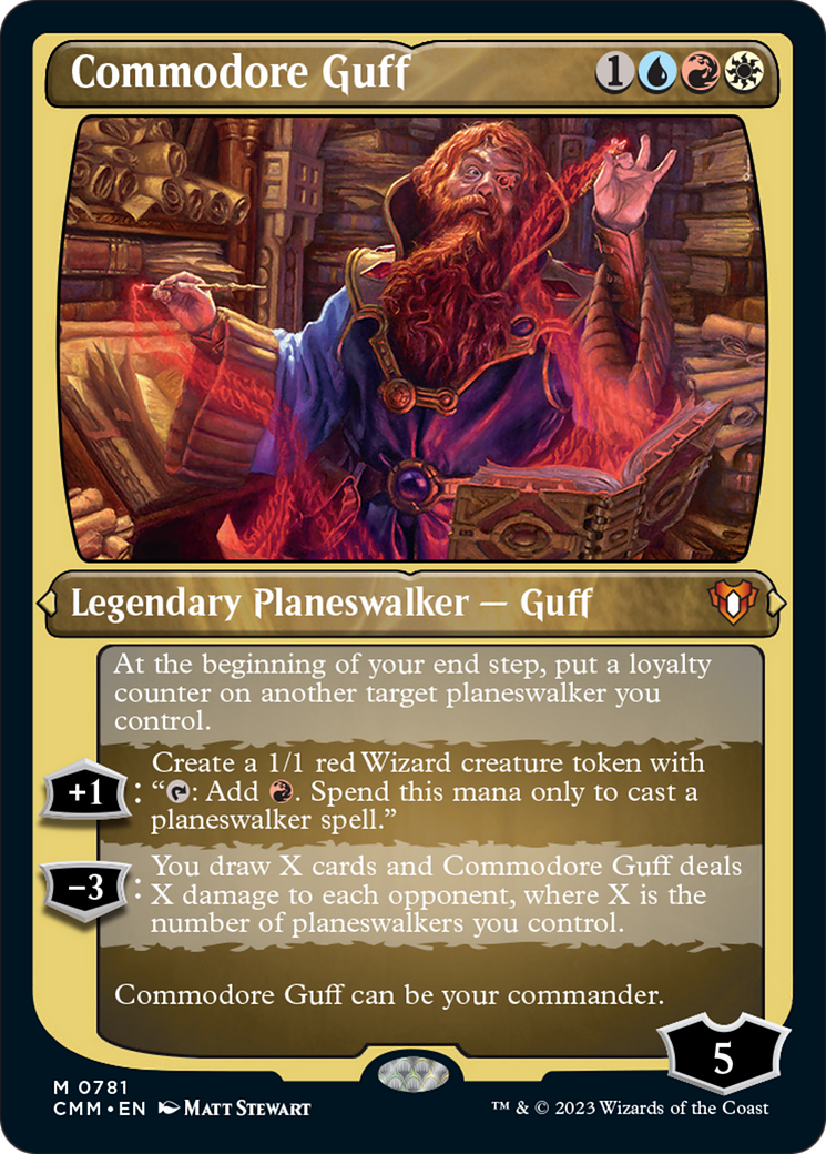 Commodore Guff (Display Commander) (Foil Etched) [Commander Masters] | Tabernacle Games