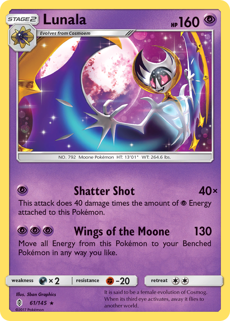 Lunala (61/145) [Sun & Moon: Guardians Rising] | Tabernacle Games