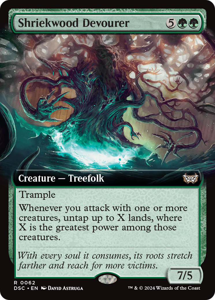 Shriekwood Devourer (Extended Art) [Duskmourn: House of Horror Commander] | Tabernacle Games