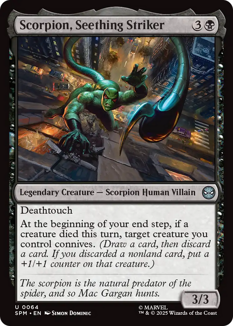 Scorpion, Seething Striker [Marvel's Spider-Man] | Tabernacle Games