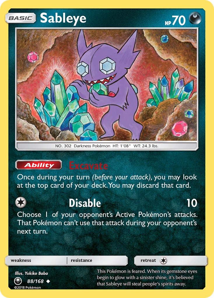 Sableye (88/168) [Sun & Moon: Celestial Storm] | Tabernacle Games