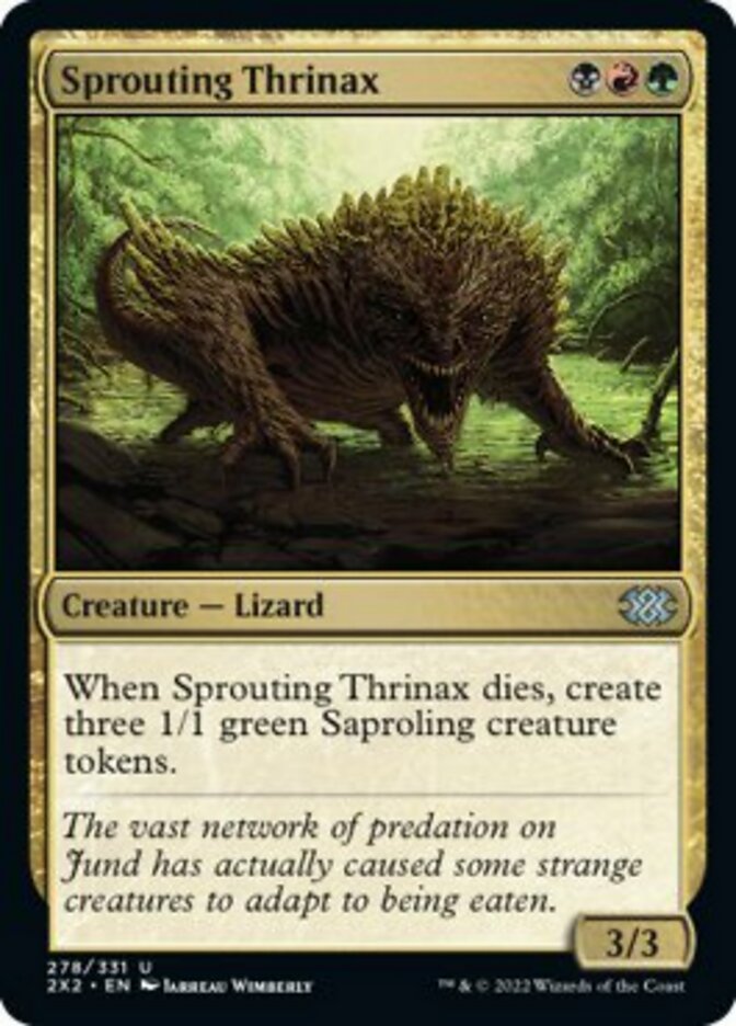 Sprouting Thrinax [Double Masters 2022] | Tabernacle Games