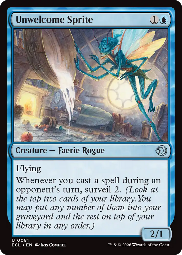 Unwelcome Sprite [Lorwyn Eclipsed] | Tabernacle Games