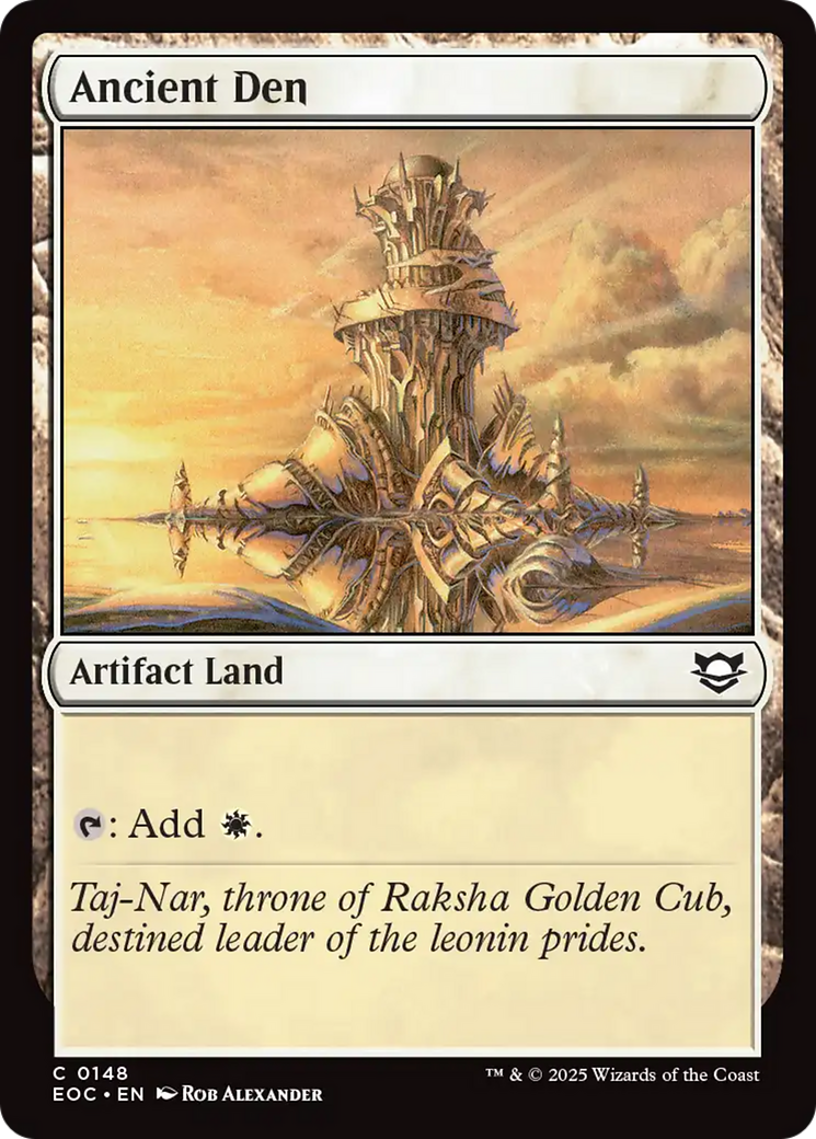 Ancient Den [Edge of Eternities Commander] | Tabernacle Games