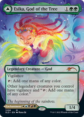 Esika, God of the Tree // The Prismatic Bridge (Display Commander) (Borderless) [Secret Lair: From Cute to Brute] | Tabernacle Games