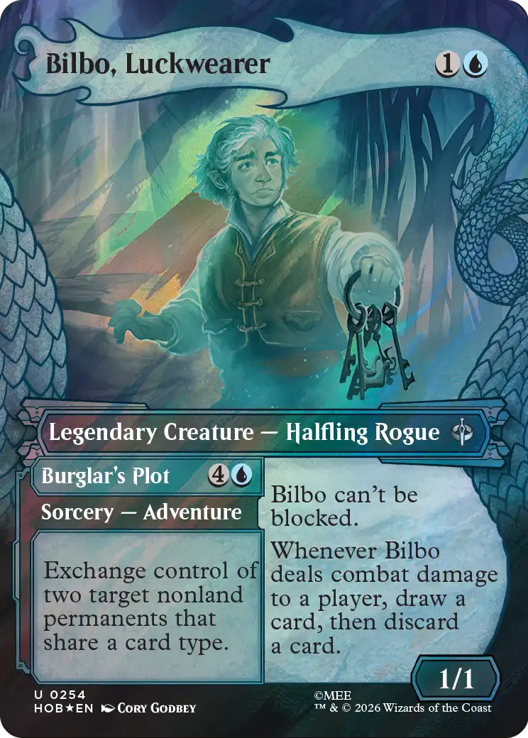 Bilbo, Luckwearer (Showcase) (Surge Foil) [The Hobbit] | Tabernacle Games