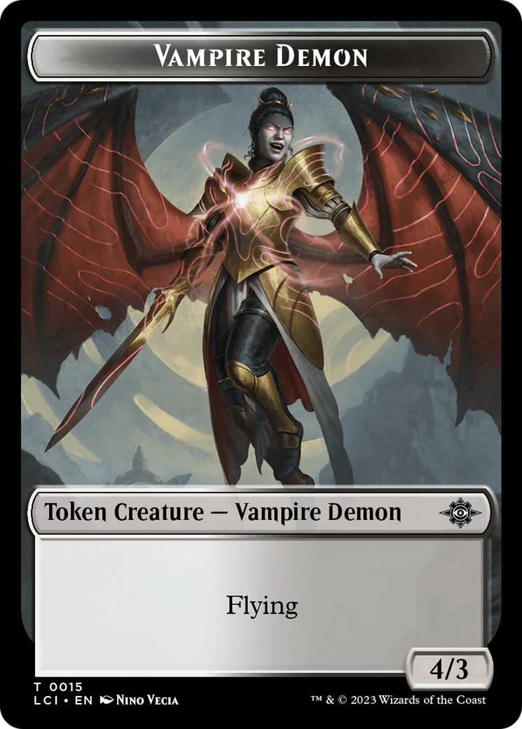 Vampire Demon Token [The Lost Caverns of Ixalan Tokens] | Tabernacle Games