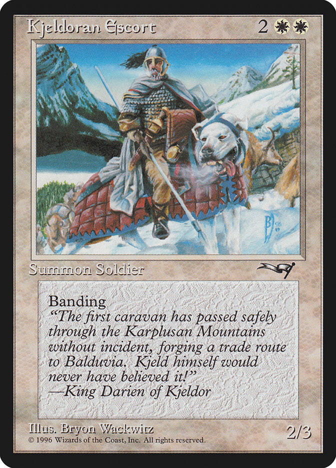 Kjeldoran Escort (Mountain Background) [Alliances] | Tabernacle Games