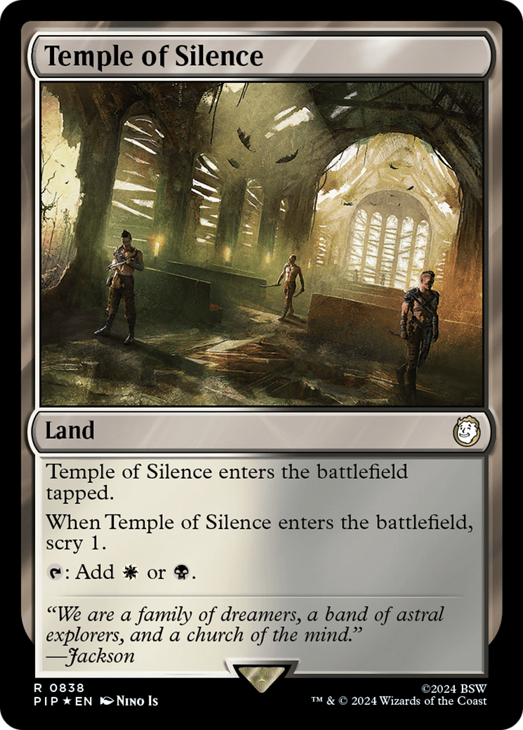 Temple of Silence (Surge Foil) [Fallout] | Tabernacle Games