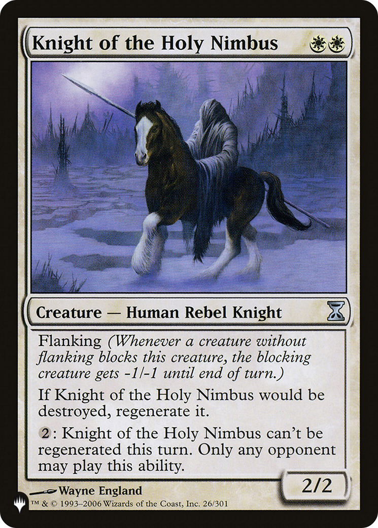 Knight of the Holy Nimbus [The List Reprints] | Tabernacle Games