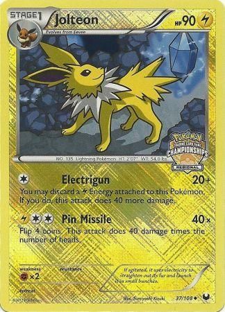 Jolteon (37/108) (Regional Championship) [League & Championship Cards] | Tabernacle Games