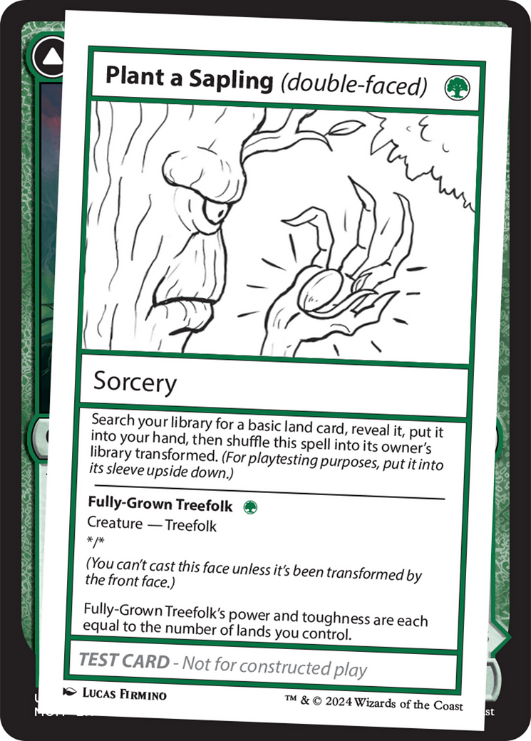 Plant a Sapling (double-faced) [Mystery Booster 2 Playtest Cards] | Tabernacle Games