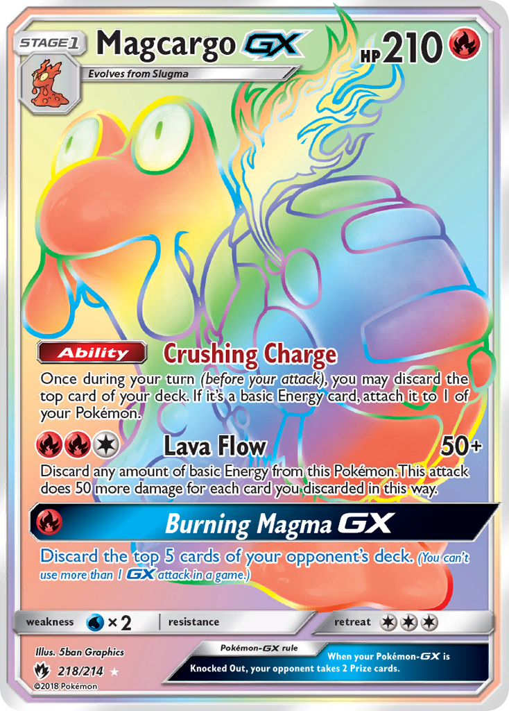 Magcargo GX (218/214) [Sun & Moon: Lost Thunder] | Tabernacle Games