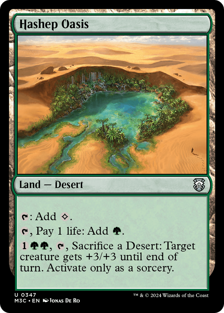 Hashep Oasis (Ripple Foil) [Modern Horizons 3 Commander] | Tabernacle Games