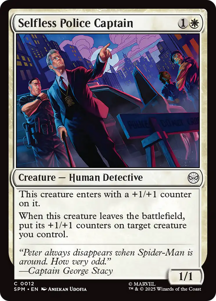 Selfless Police Captain [Marvel's Spider-Man] | Tabernacle Games