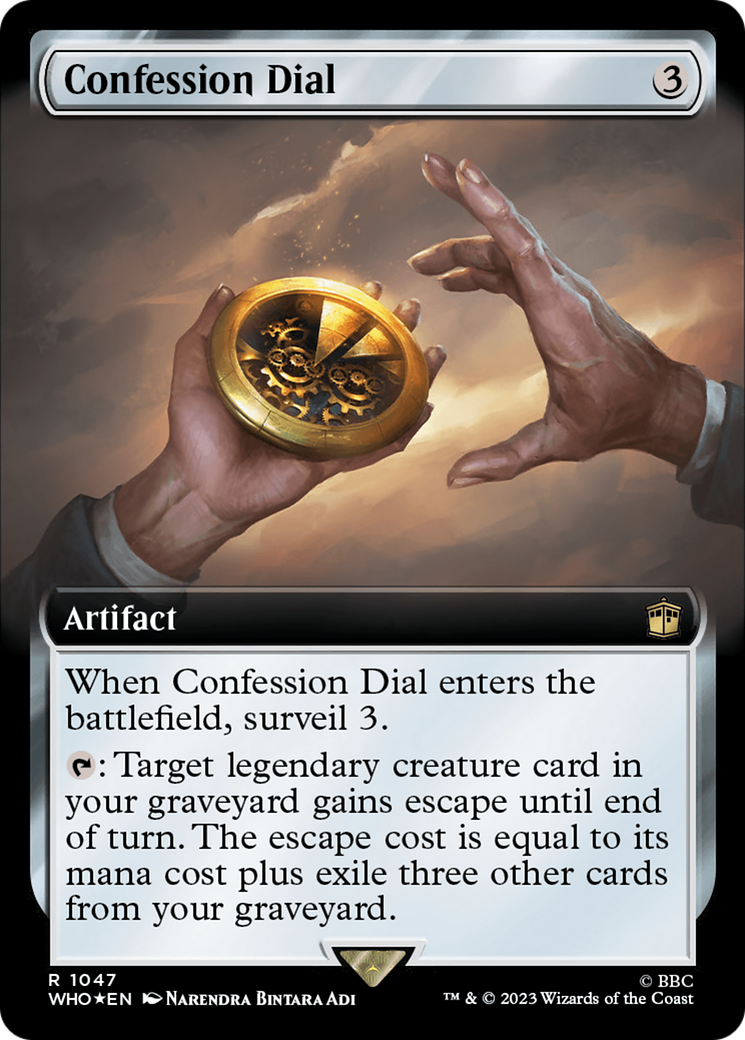 Confession Dial (Extended Art) (Surge Foil) [Doctor Who] | Tabernacle Games