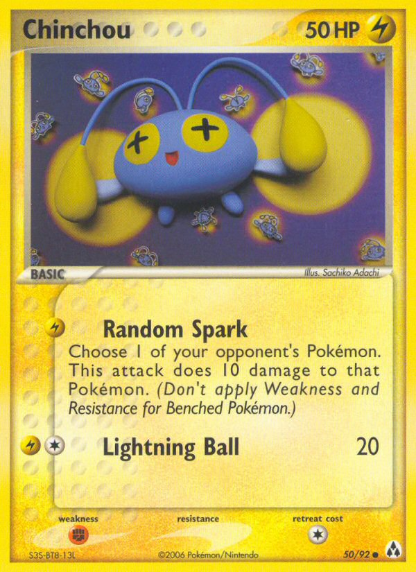 Chinchou (50/92) [EX: Legend Maker] | Tabernacle Games