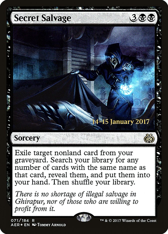 Secret Salvage [Aether Revolt Prerelease Promos] | Tabernacle Games