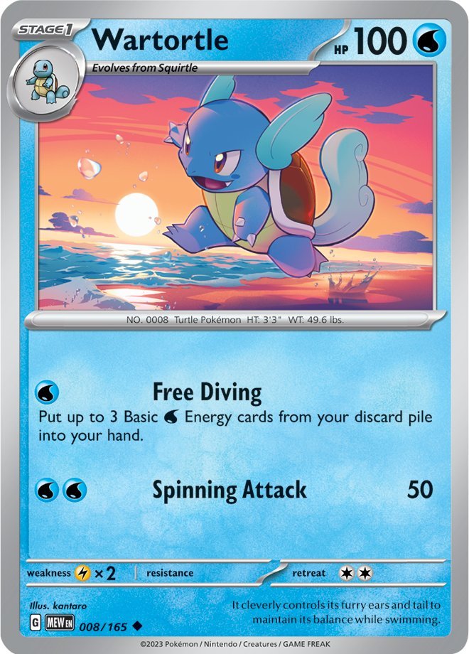 Wartortle (008/165) [Scarlet & Violet 151] | Tabernacle Games