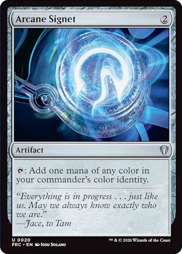 Arcane Signet [Reality Fracture Commander] | Tabernacle Games