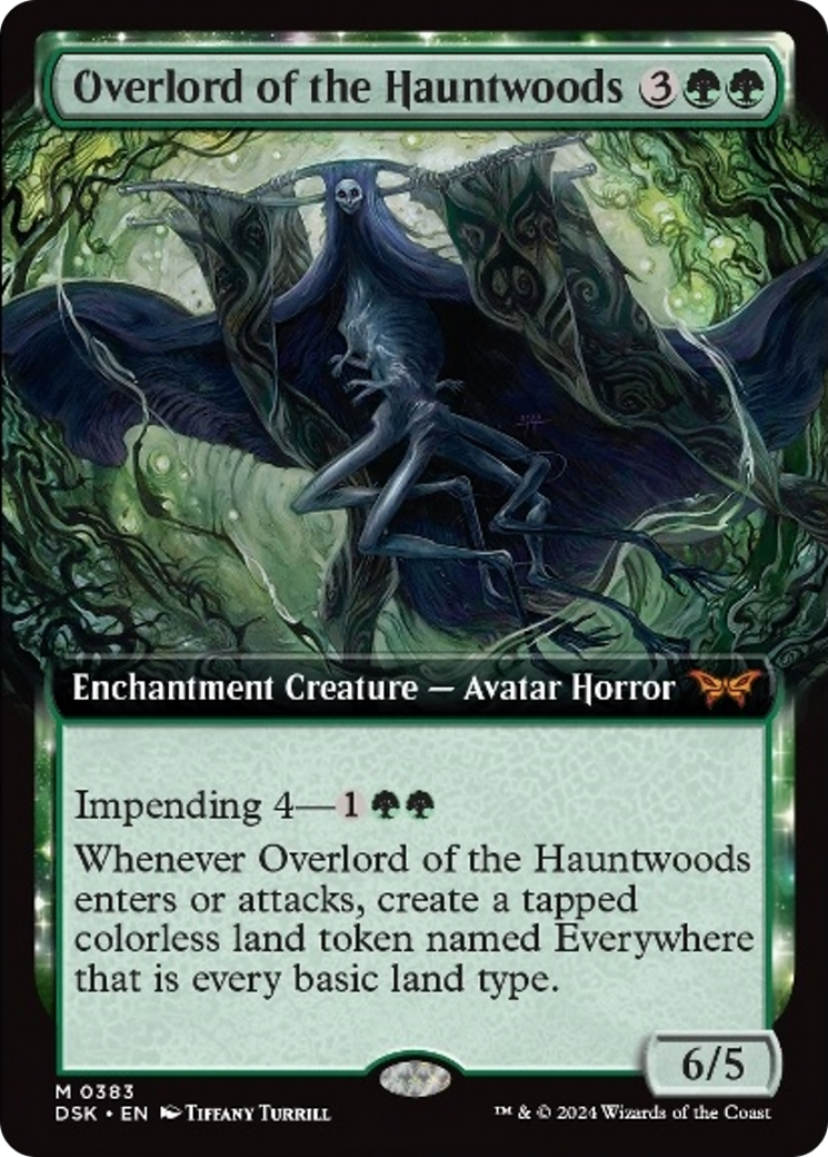 Overlord of the Hauntwoods (Extended Art) [Duskmourn: House of Horror] | Tabernacle Games